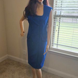 Calvin Klein ~ Size 4 ~ Royal Blue Sleeveless Professional Dress